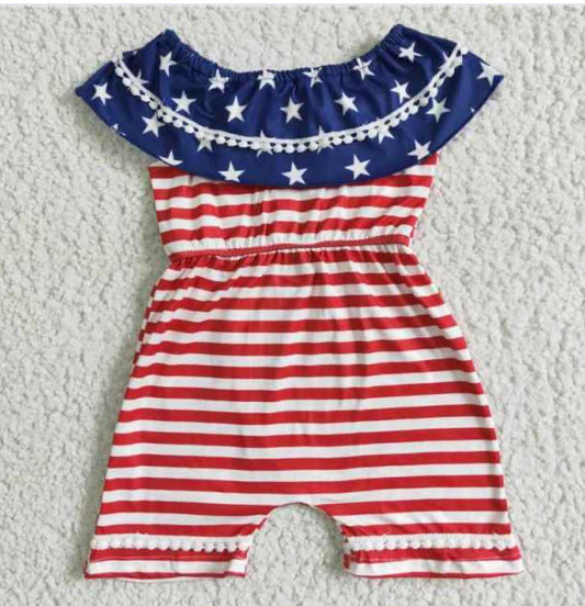 Stars and Stripes Shortie Romper